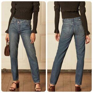 Boyish THE CASEY Womens Rigid Denim High Rise Straight Sz 26 in CITY LIGHTS